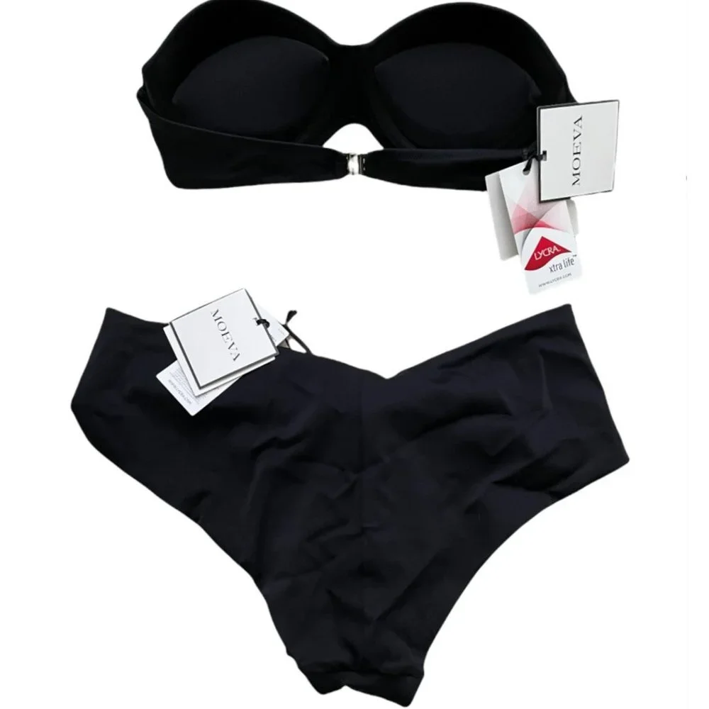 💖HP💖 NWT MOEVA BLACK DYLAN BIKINI SIZE S - Picture 10 of 11